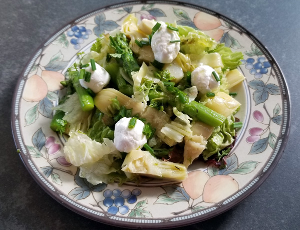 Asparagus and Marinated Artichoke Salad